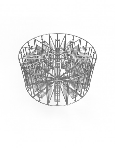 KOSZ 12-KASETOWY Z PRZEGRODAMI WIELKOPOLSKI - Ø1000