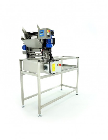 ODSKLEPIARKA MECHANICZNA 230V Z PODAJNIKIEM AUTOMATYCZNYM, ELEKTRYCZNE NOŻE - STELAŻ 1500MM
