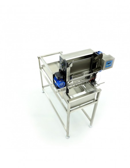 ODSKLEPIARKA MECHANICZNA 230V Z PODAJNIKIEM AUTOMATYCZNYM, ELEKTRYCZNE NOŻE - STELAŻ 1500MM