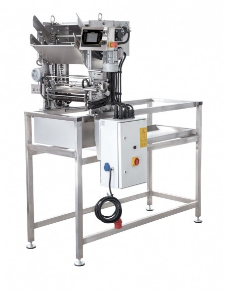 ODSKLEPIARKA MECHANICZNA 400V Z PODAJNIKIEM AUTOMATYCZNYM, ZAMKNIĘTY OBIEG - STELAŻ 1500MM - PREMIUM