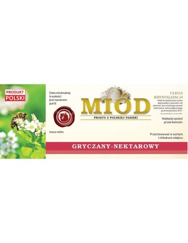 ETYKIETY NA MIÓD GRYCZANY 154X60 (DUŻE) – 100 SZT.