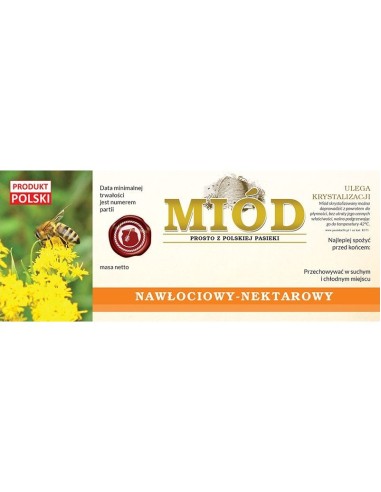 ETYKIETY NA MIÓD NAWŁOCIOWY 154X60 (DUŻE) – 100...