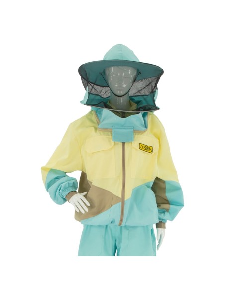 BLUZA PSZCZELARSKA Z KAPELUSZEM, ROZPINANA - STYL SPORT 1 (COLOR LINE)
