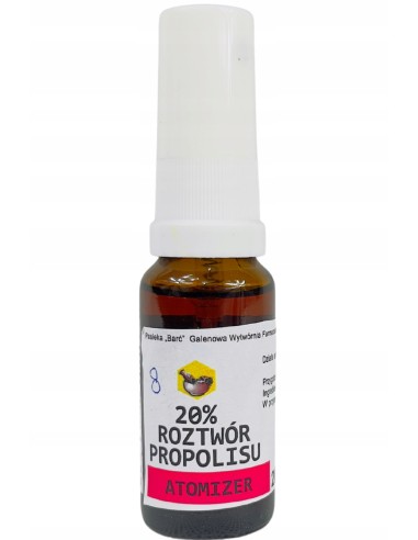 BARĆ - ROZTWÓR PROPOLISU 20% Z ATOMIZEREM - 20 ML