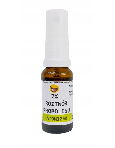 BARĆ - ROZTWÓR PROPOLISU 7% Z ATOMIZEREM - 20 ML