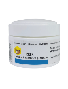 BARĆ - KREM DO TWARZY Z MIODEM I MLECZKIEM PSZCZELIM - 50ML