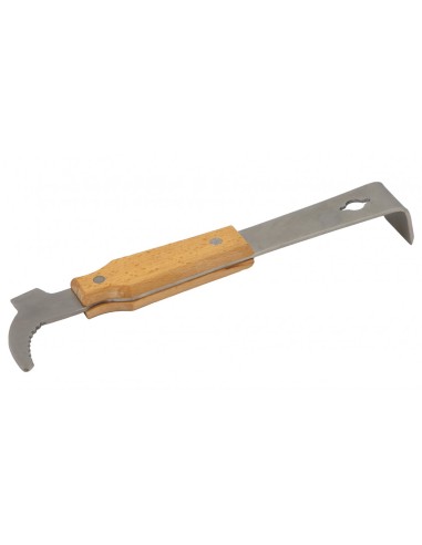 DŁUTO PASIECZNE NIERDZEWNE Z HAKIEM - W OPRAWIE...