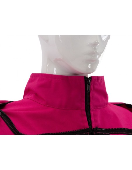 BLUZA PSZCZELARSKA Z KAPELUSZEM, ROZPINANA - RÓŻOWA (PREMIUM LINE)