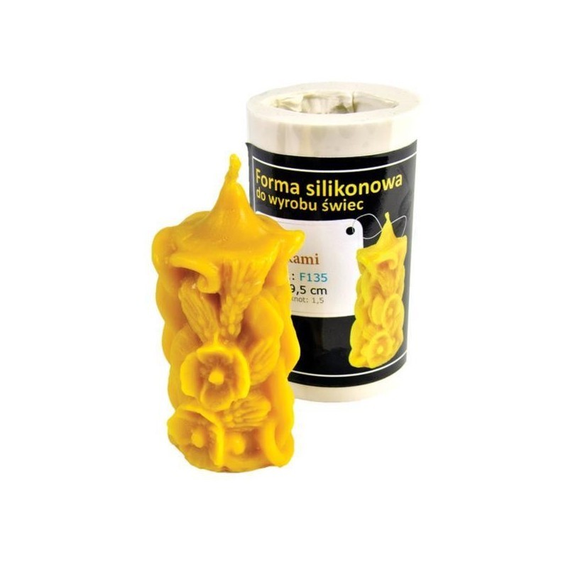 FORMA SILIKONOWA - ŚWIECA Z MAKAMI - WYSOKOŚĆ...