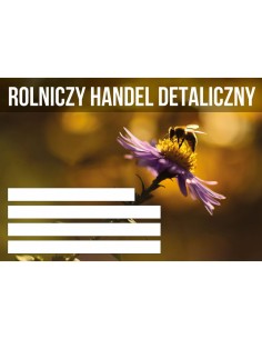 TABLICA Z NAPISEM - "ROLNICZY HANDEL DETALICZNY" - XXL