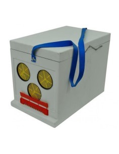 SKRZYNKA TRANSPORTOWA 6-RAMKOWA - DADANT - NIEMALOWANA