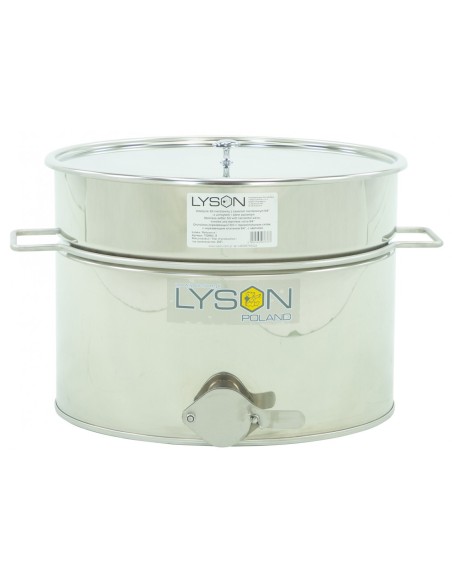 ODSTOJNIK NIERDZEWNY Z UCHWYTAMI - ZAWÓR NIERDZEWNY 6/4" - 30L - CLASSIC LINE