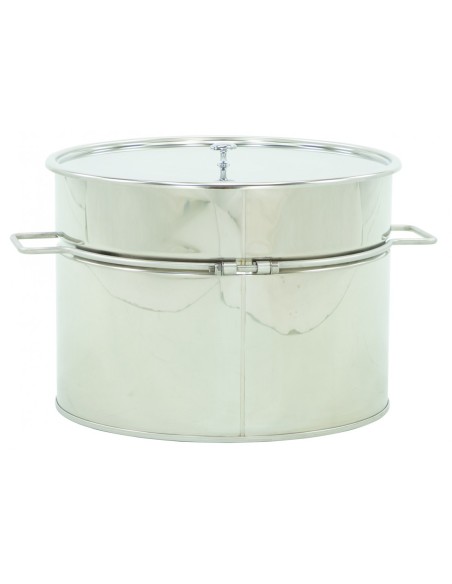 ODSTOJNIK NIERDZEWNY Z UCHWYTAMI - ZAWÓR NIERDZEWNY 6/4" - 30L - CLASSIC LINE
