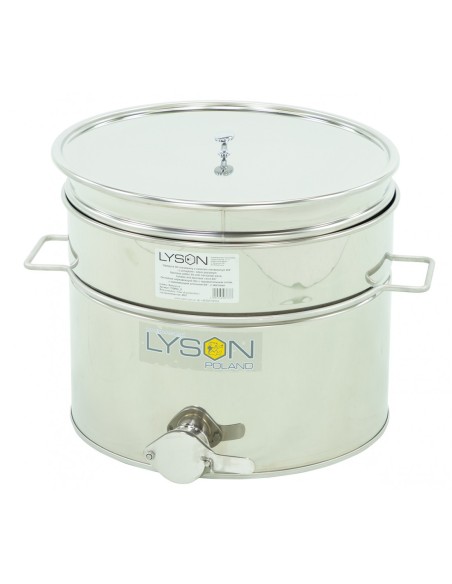 ODSTOJNIK NIERDZEWNY KOMPLET -  SITO, ZAWÓR NIERDZEWNY 6/4", UCHWYTY - 30L - CLASSIC LINE