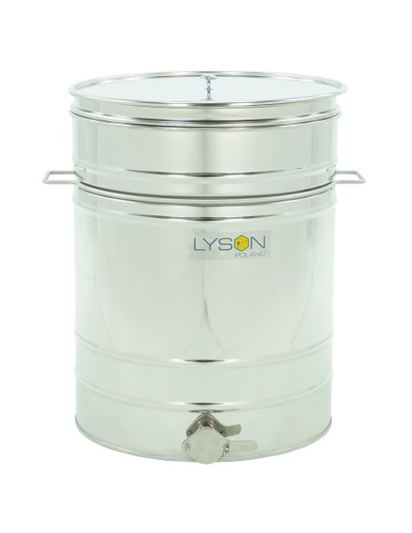 ODSTOJNIK NIERDZEWNY KOMPLET -  SITO, ZAWÓR NIERDZEWNY 6/4", UCHWYTY - 100L - CLASSIC LINE