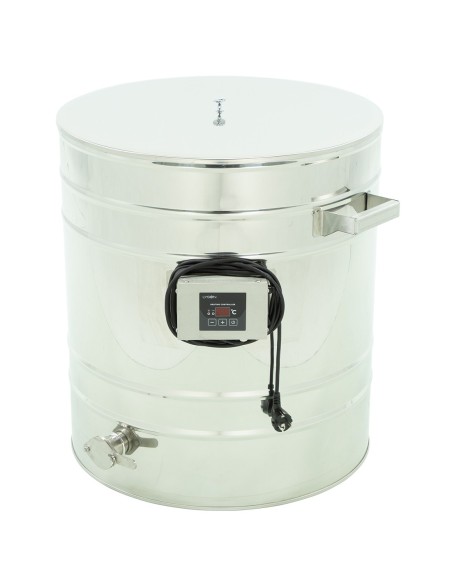 ODSTONIK NIERDZEWNY Z PŁASZCZEM GRZEWCZYM - ZAWÓR NIERDZEWNY 6/4" - 100L