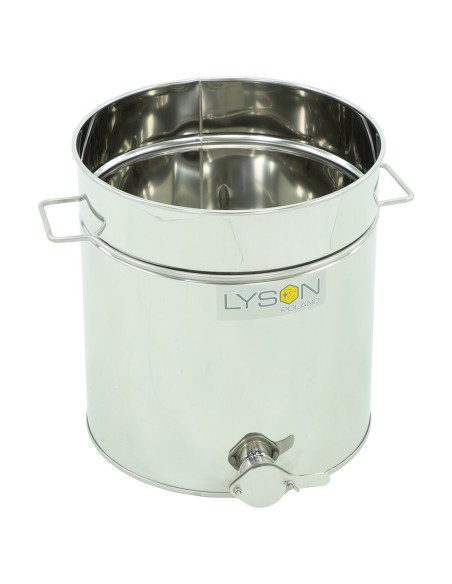 ODSTOJNIK NIERDZEWNY Z UCHWYTAMI - ZAWÓR NIERDZEWNY 6/4" - 50L - CLASSIC LINE