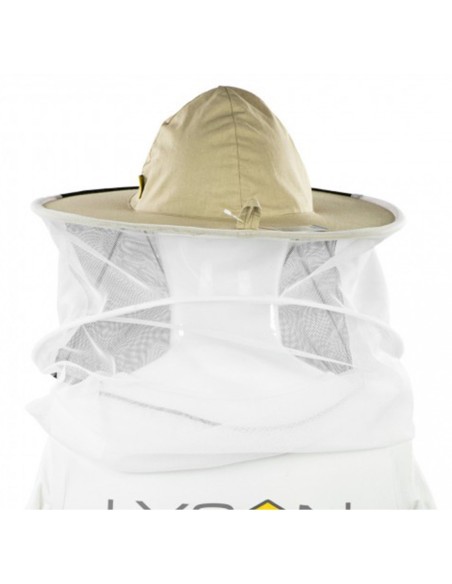 KAPELUSZ PSZCZELARSKI BAWEŁNIANY - Z SIATKĄ DOOKOŁA GŁOWY