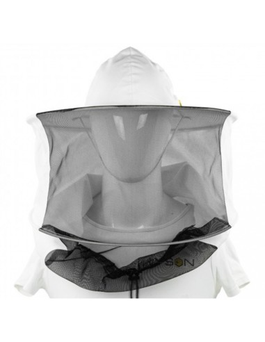 KAPELUSZ PSZCZELARSKI, BAWEŁNIANY - Z TYŁU PŁUTNO