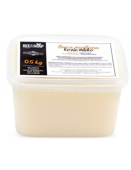 BAZA GLICERYNOWA, MYDLANA 500G - KOZIE MLEKO