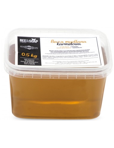 BAZA GLICERYNOWA, MYDLANA 500G - KARMELOWA