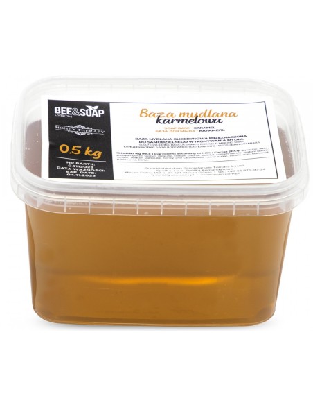 BAZA GLICERYNOWA, MYDLANA 500G - KARMELOWA