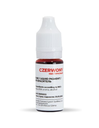 BARWNIK DO MYDŁA 10ML (BRUTTO 16G) - CZERWONY