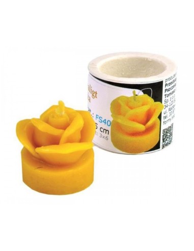 FORMA SILIKONOWA - TEALIGHT RÓŻA - WYSOKOŚĆ 3,5CM
