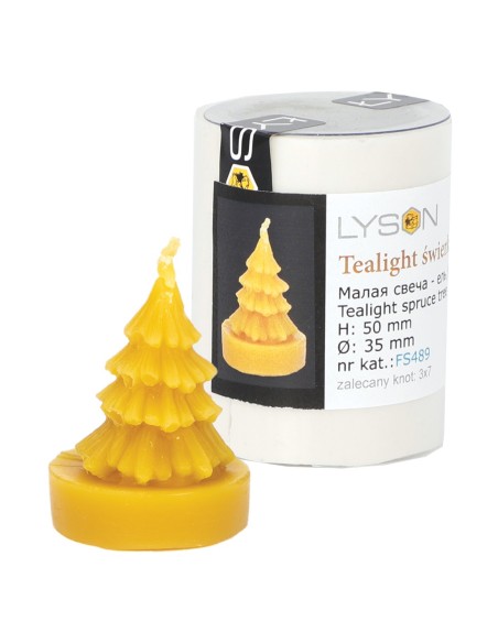 FORMA SILIKONOWA - TEALIGHT ŚWIERK - WYSOKOŚĆ 5,5CM