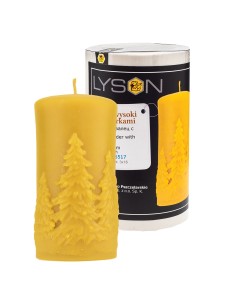 FORMA SILIKONOWA - WALEC WYSOKI ZE ŚWIERKAMI - WYS. 12 CM 2