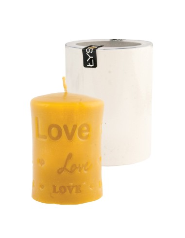 FORMA SILIKONOWA - WALEC Z NAPISEM "LOVE" -...