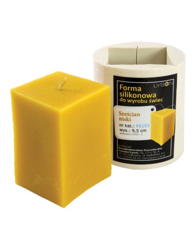 FORMA SILIKONOWA - SZEŚCIAN NISKI - WYSOKOŚĆ 9,5CM