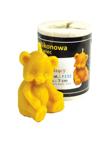 FORMA SILIKONOWA - MIŚ SIEDZĄCY - WYSOKOŚĆ 6,5CM