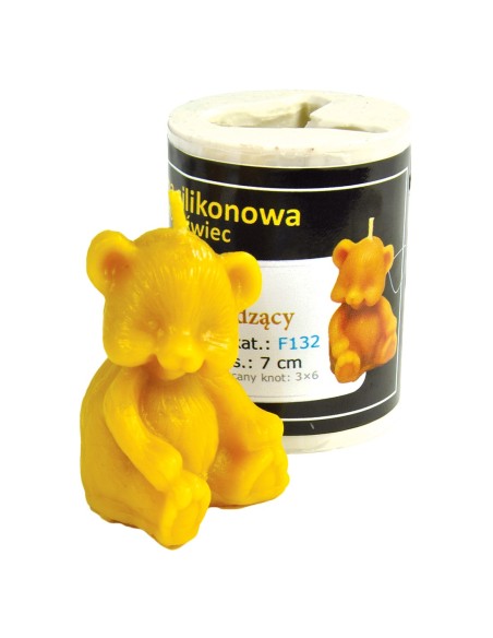 FORMA SILIKONOWA - MIŚ SIEDZĄCY - WYSOKOŚĆ 6,5CM
