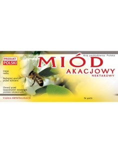 ETYKIETY NA MIÓD AKACJOWY NEKTAROWY 116x50 – 100 SZT.
