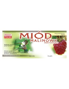 ETYKIETY NA MIÓD MALINOWY NEKTAROWY 116x50 – 100 SZT.
