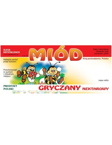 ETYKIETY NA MIÓD GRYCZANY NEKTAROWY 116x50 –...
