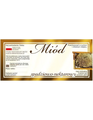ETYKIETY NA MIÓD SPADZIOWO-NEKTAROWY 116X50 –...
