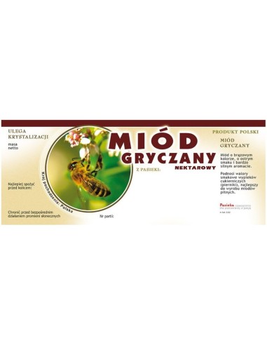ETYKIETY NA MIÓD GRYCZANY 154X60 (DUŻE) – 100 SZT.