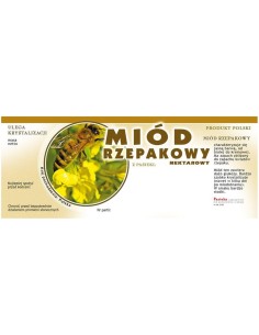 ETYKIETY NA MIÓD RZEPAKOWY 154X60 (DUŻE) – 100 SZT.