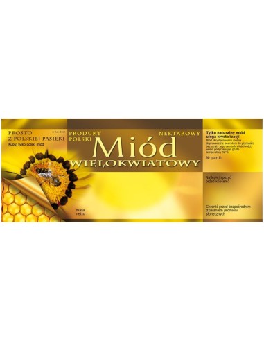 ETYKIETY NA MIÓD WIELOKWIATOWE 154X60 (DUŻE) –...
