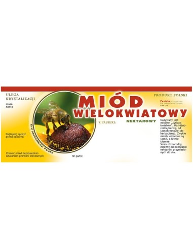 ETYKIETY NA MIÓD WIELOKWIATOWY 154X60 (DUŻE) –...