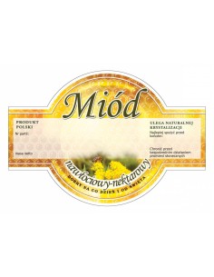 ETYKIETY OKRĄGŁE NA MIÓD NAWŁOCIOWY NEKTAROWY 125X86 –...