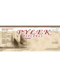 ETYKIETY NA PYŁEK PSZCZELI – 50 SZT.