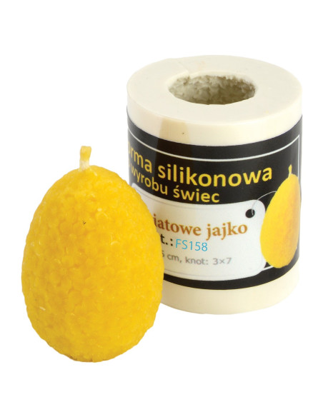 FORMA SILIKONOWA - KWIATOWE JAJKO MAŁE - WYSOKOŚĆ 5,5CM