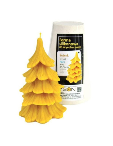 FORMA SILIKONOWA - ŚWIERK - WYSOKOŚĆ 13,5CM