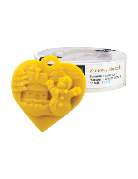 FORMA SILIKONOWA - ZIMOWY OBRAZEK - ZAWIESZKA