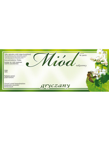 ETYKIETY NA MIÓD GRYCZANY 154X60 (DUŻE) – 100 SZT.