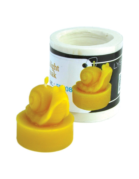 FORMA SILIKONOWA - TEALIGHT ŚLIMAK - WYSOKOŚĆ 4CM