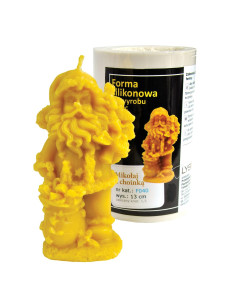 FORMA SILIKONOWA - MIKOŁAJ Z CHOINKĄ - WYSOKOŚĆ 13CM 2
